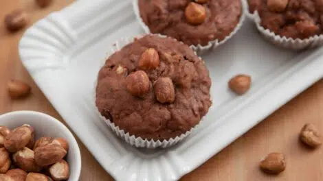 Muffins chocolat et noisette
