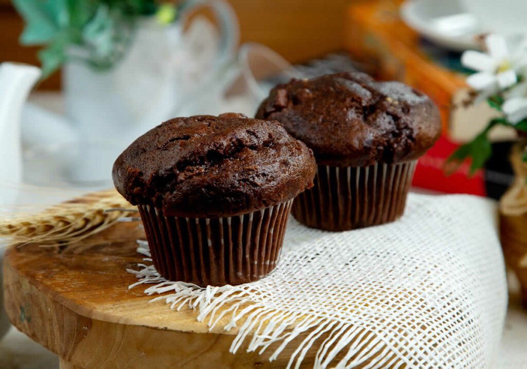 Muffins tout chocolat moelleux