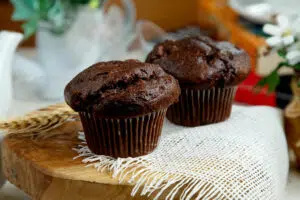 Muffins tout chocolat moelleux