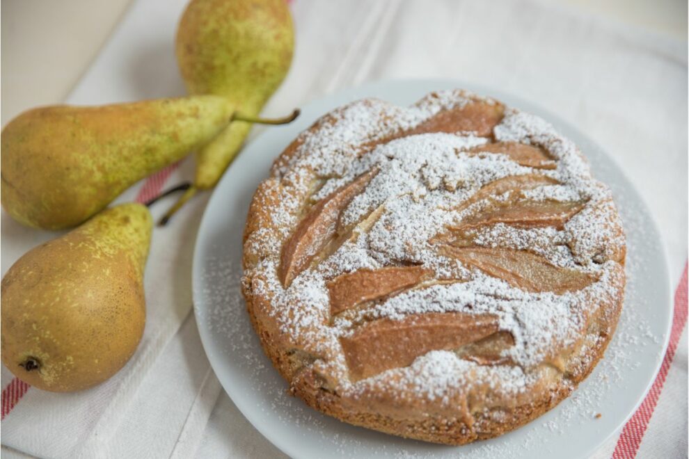 Gâteau au yaourt aux poires