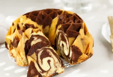 Gâteau zebré ou tigré