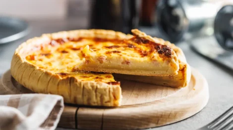 Recette quiche lorraine traditionnelle lardons