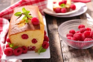 cake aux framboises