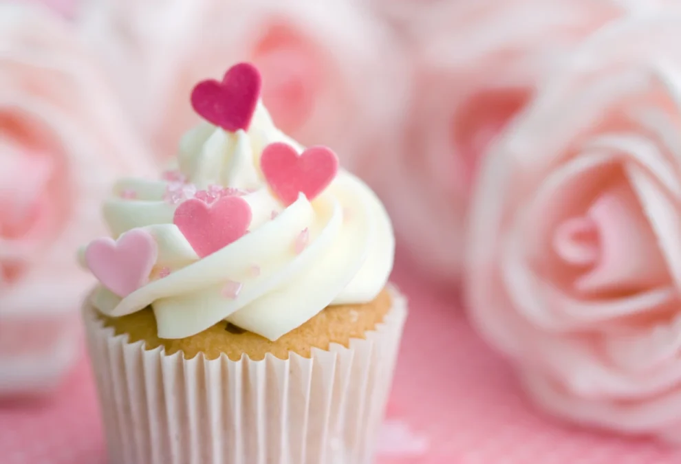 Cupcakes à la vanille avec glaçage